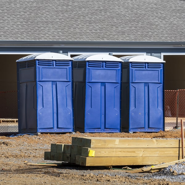 what is the expected delivery and pickup timeframe for the porta potties in West Pelzer SC